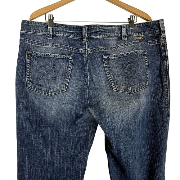 Silver Jeans Julia Boot Cut Denim Women 20 Mid Rise Medium Wash Inseam 31" - Picture 7 of 9